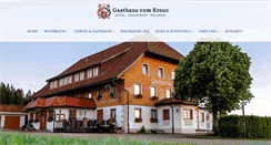 Desktop Screenshot of gasthaus-zum-kreuz.de