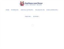 Tablet Screenshot of gasthaus-zum-kreuz.de